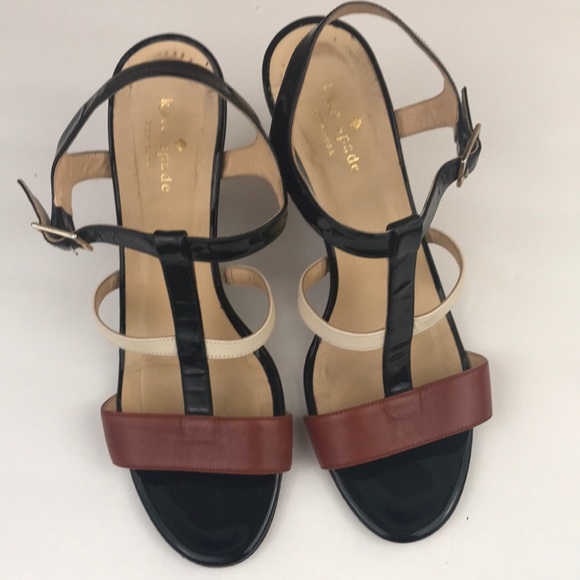 Kate Spade Irina Luggage Nappa Striped Patent Shoe - Picture 4 of 7